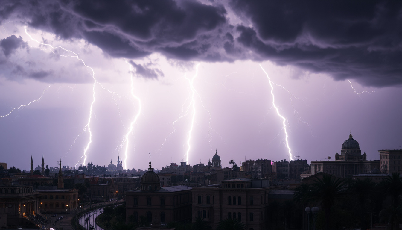 Nature’s Fury: How a Relentless Thunderstorm Devastated Alexandria, Egypt