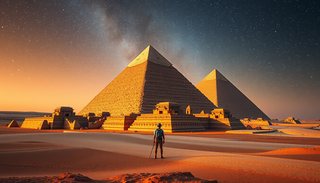 Explore the Majesty of the Giza Pyramids: A Virtual Journey Through Ancient Wonders