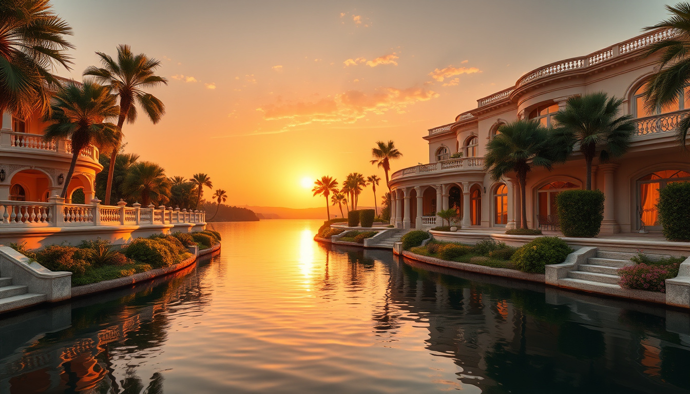 Exploring the Luxurious Lifestyle at Nile River Mansion Retreats