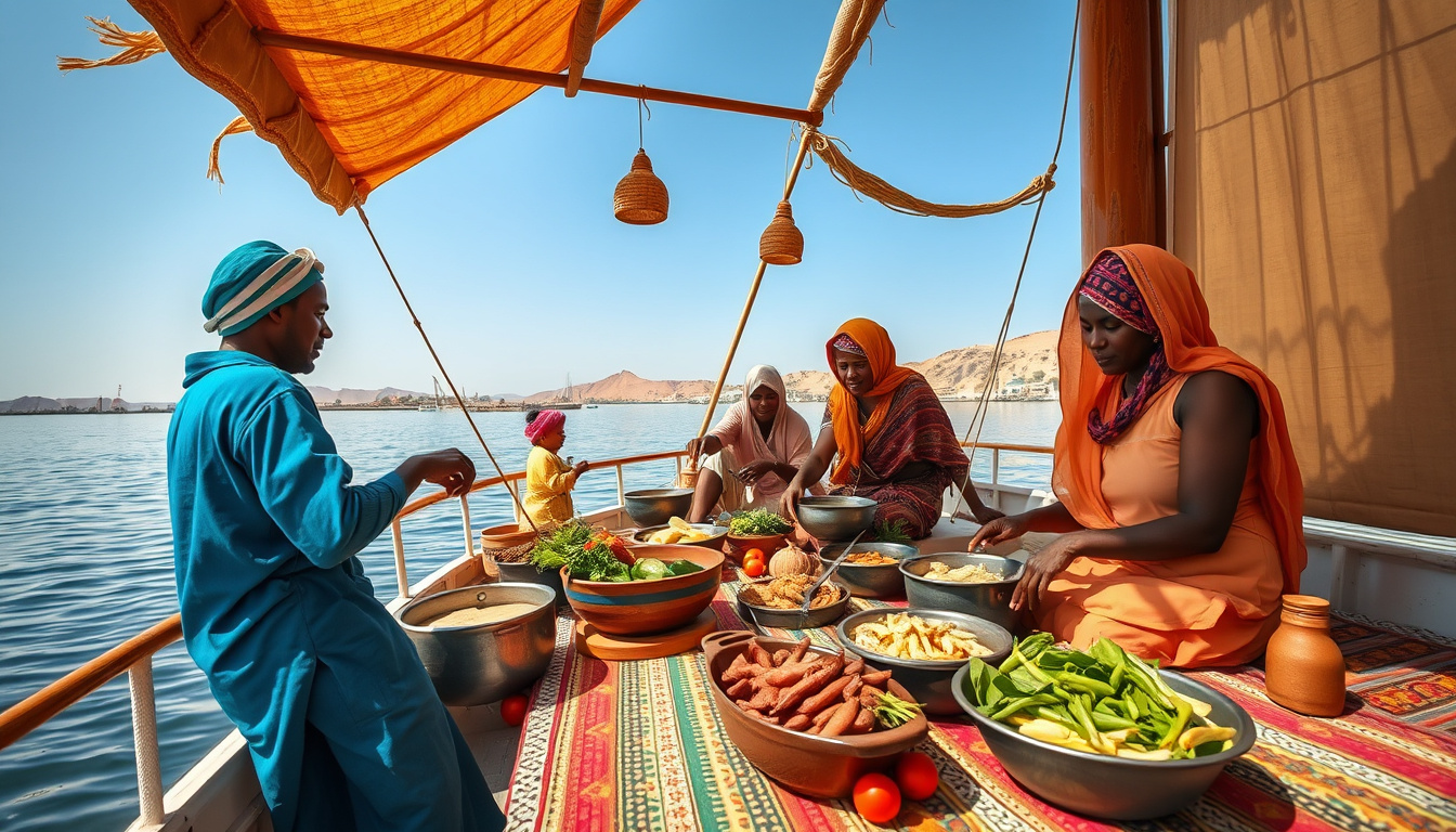 Sailing into Tradition: A Culinary Journey with the Nubian Community in Aswan, Egypt