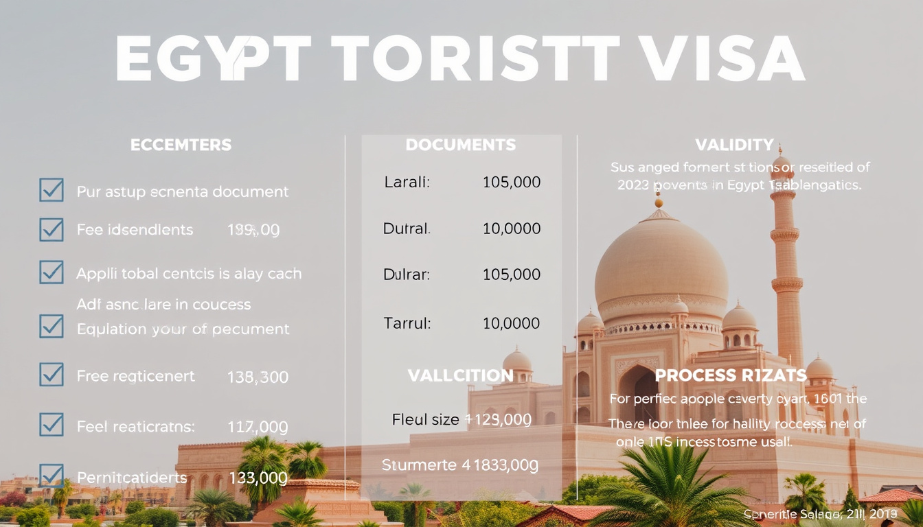 Navigating the Egypt Tourist Visa: Essential Documents, Fees, and Validity Explained