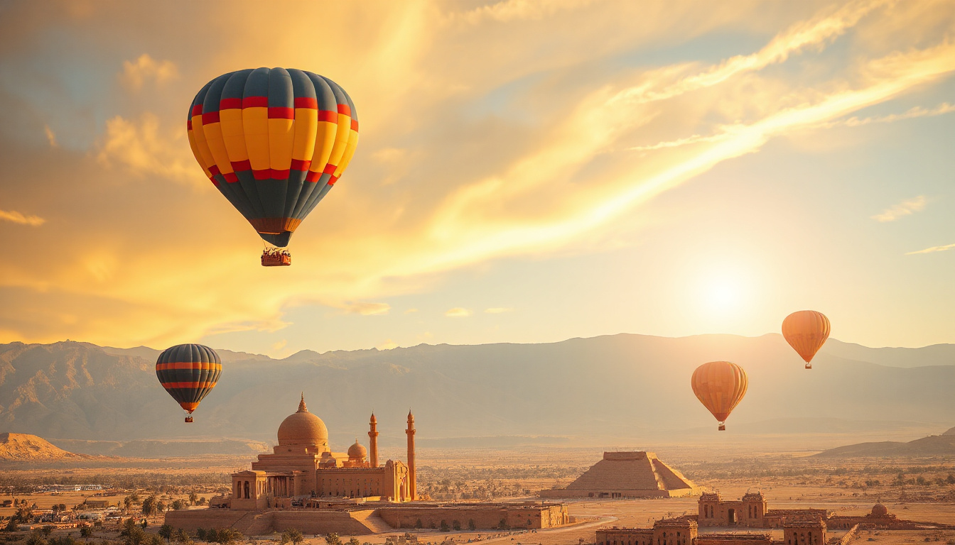 Experience the Magic of Hot Air Balloon Rides Over Luxor's Ancient Landscapes