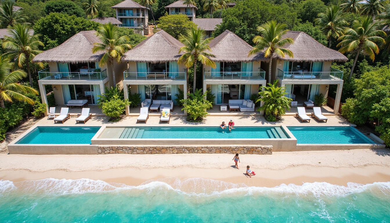 Luxury family resorts offering private villas, pools, and activities