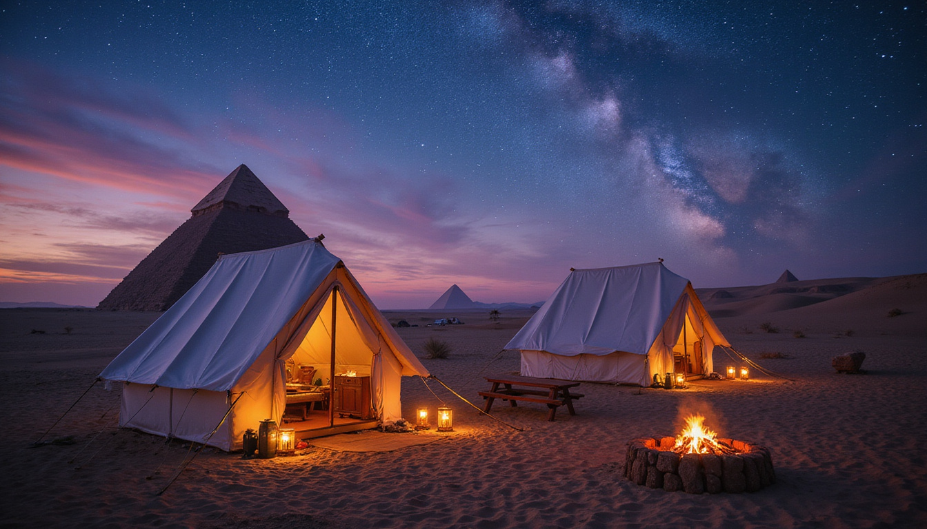 Luxury glamping Egypt: Where to Experience Desert Glamour and Stars