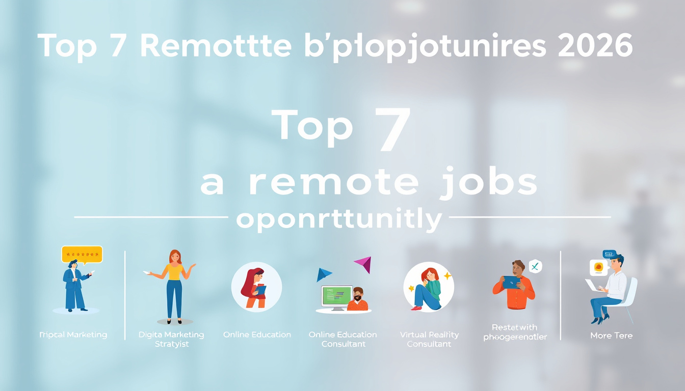 Top 7 Surprisingly Lucrative Remote Jobs You Didn’t Know You Could Get in 2026