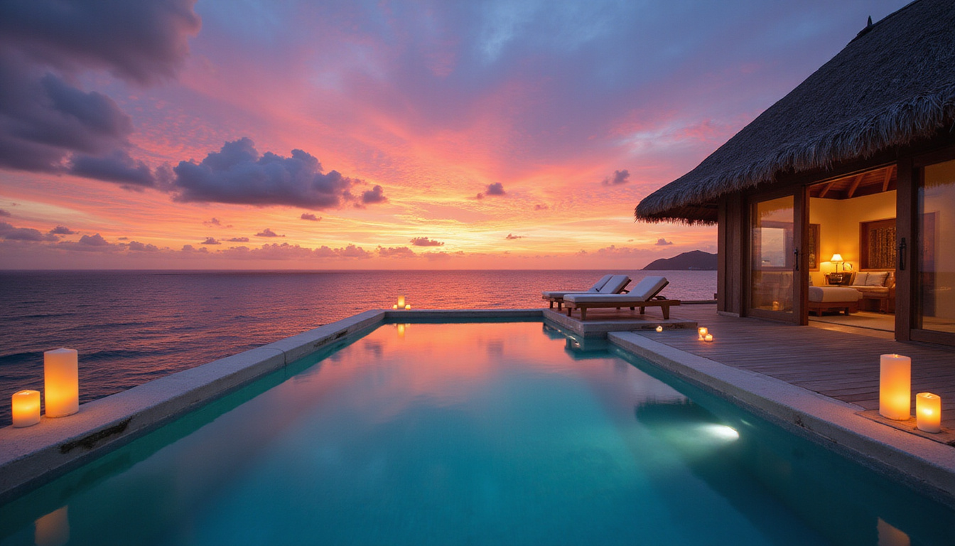 Luxury honeymoon suites with private pools, stunning views, and romance