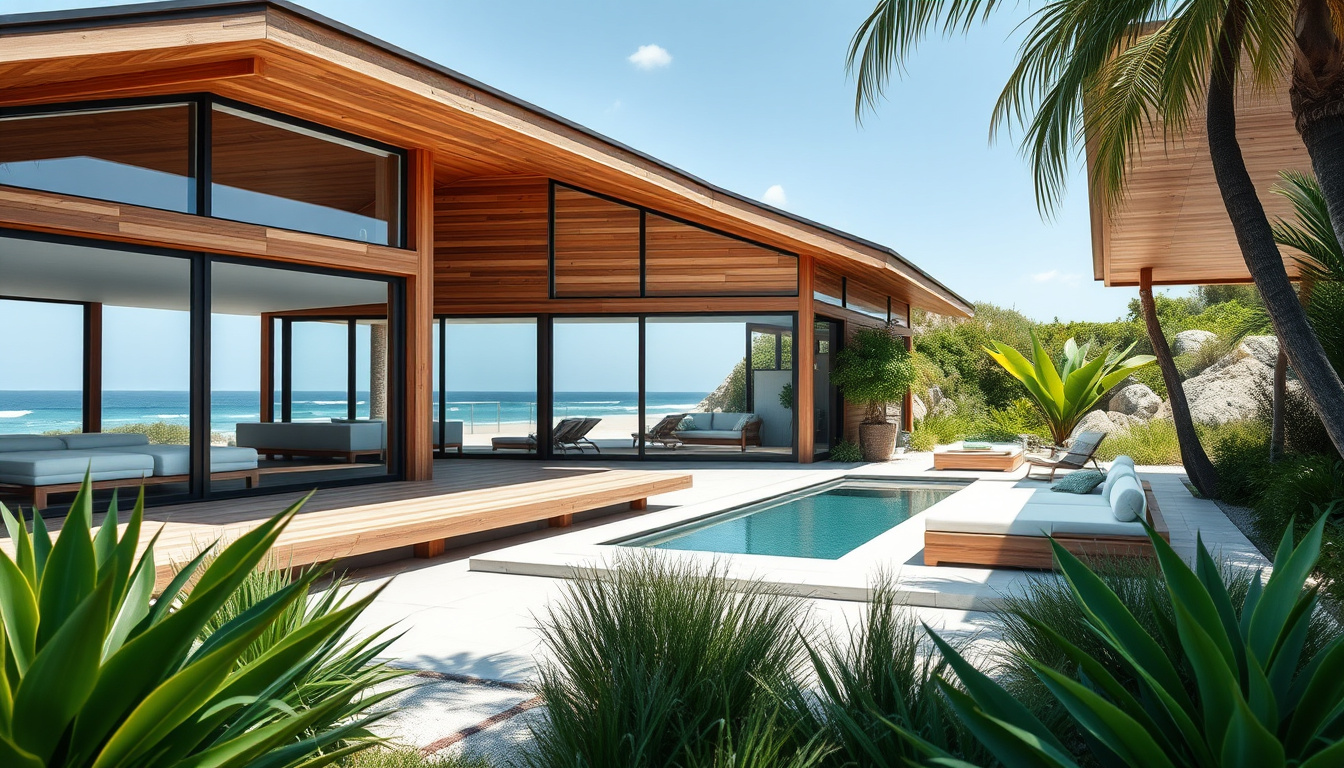 Exploring a Seamless Blend: A Coastal Home Masterfully Integrated with Nature