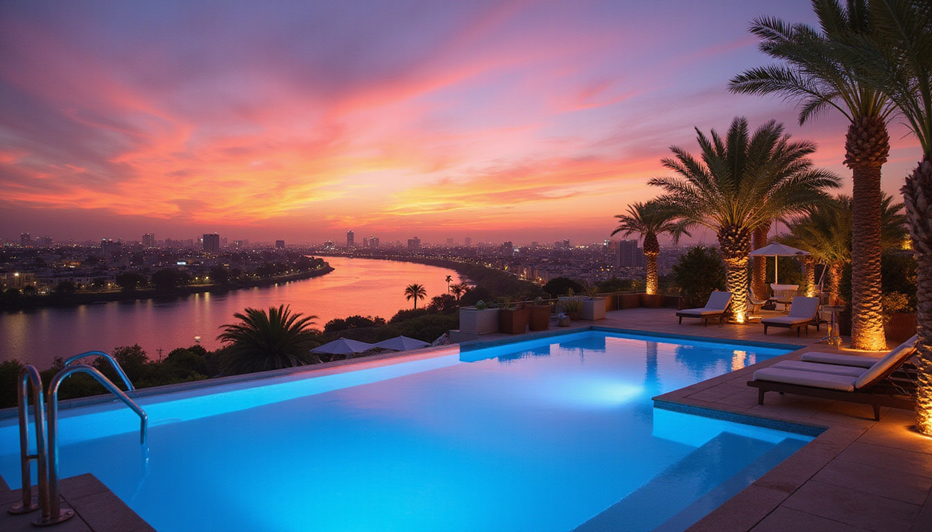 Cairo rooftop hotels with Stunning Nile Views, Pools, and Rooftop Bars