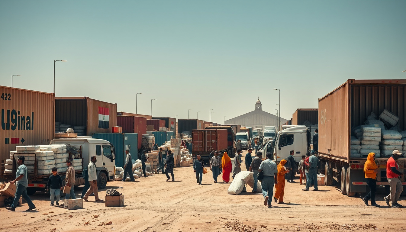Over One Million Tons of Humanitarian Aid Sent to Gaza: Egypt’s Lifeline Amidst Crisis