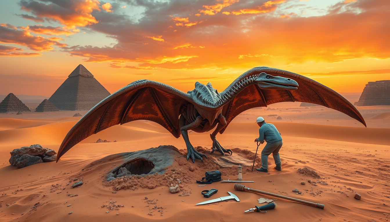 Groundbreaking Discovery: Egypt's First Pterosaur Fossil Unveiled from the Late Cretaceous!