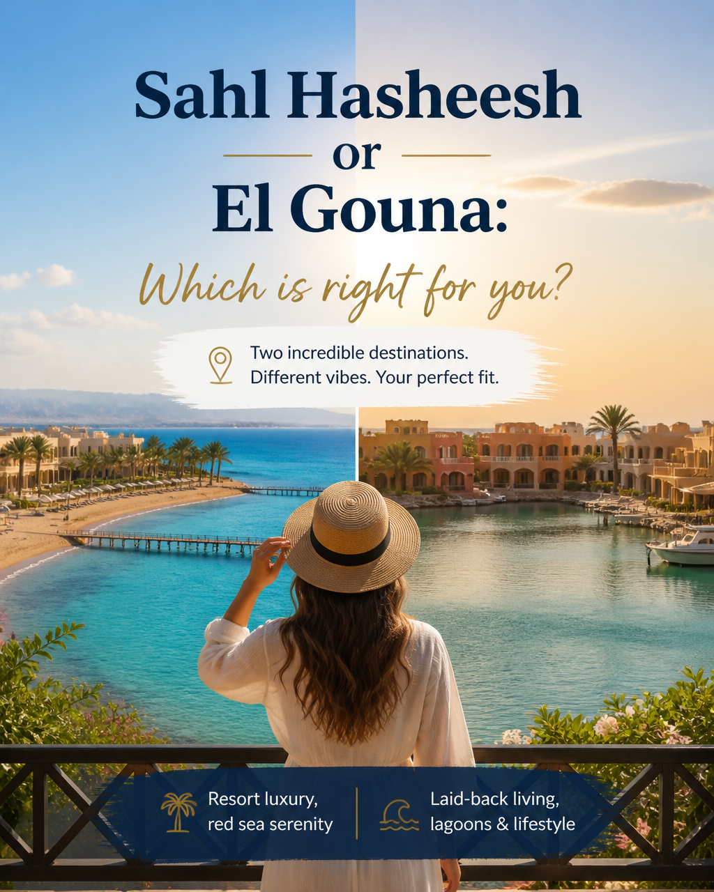 Beautiful beach view in Sahl Hasheesh and El Gouna