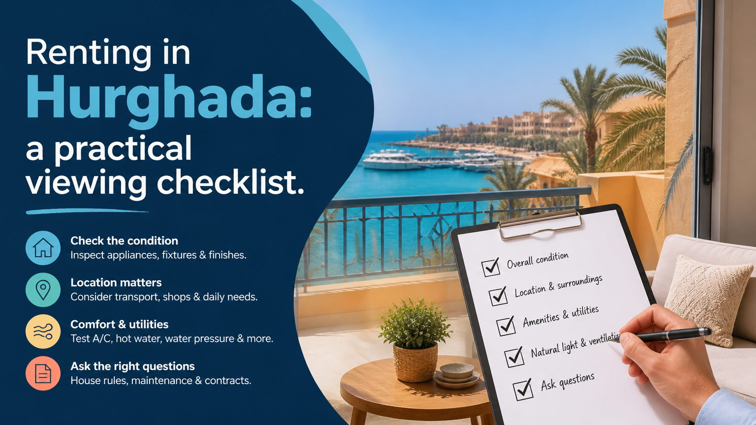 Renting in Hurghada: a practical viewing checklist