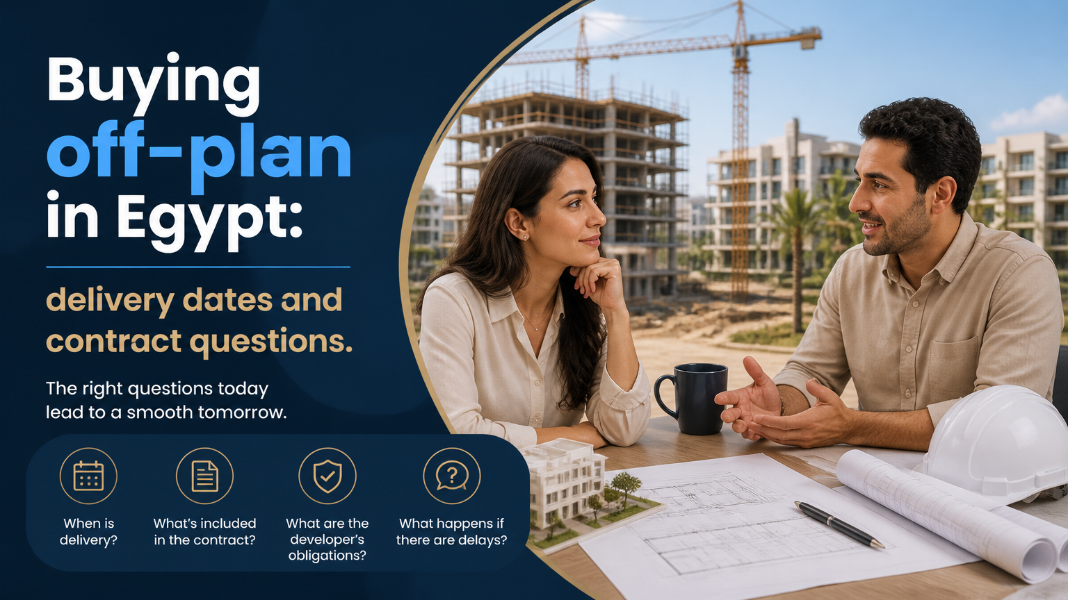 Construction site of an off-plan property in Egypt