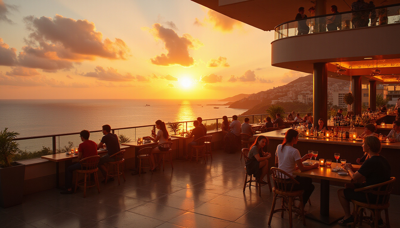 Sunset view hotels with Rooftop Bars and Ocean Views
